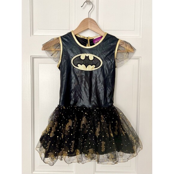 Rubies Batman Batgirl Costume Tutu Dress Sparkles Girls Size M - No Cape - Picture 2 of 9